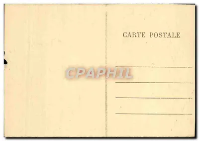 Bilhete postal antigo Conques Tympan da igreja Santa Foy o Juízo Final — Verso