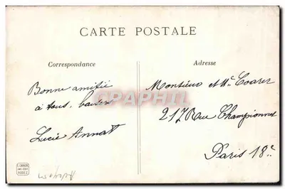 Sanatorium Aubrac — Espalion, Aveyron — Wydawca E. Carrère et Cie, nr 373 — Rewers