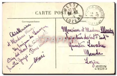Escola Superior Monteil, Rodez — As Arcadas — editor Herborchot, Paris — Verso