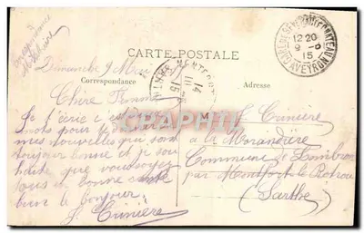 Rodez (Aveyron) — Wieża katedry — Maîrée, wyd., Rue Neuve, Rodez — Rewers