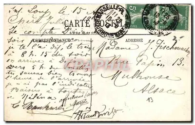 Sainte-Loup — Przepaście Puits de Paul — Wydawnictwo Selecta Durand, nr 10 — Rewers