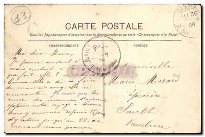 Cassis - Le Port — widok portu i wsi — G. Plane Edit. — Rewers