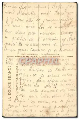 Aix-en-Provence — Ogólny widok — Les Éditions d'Art Lyon — Rewers
