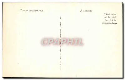 Aix-en-Provence — O Cours Mirabeau — Editor: E. Letellier, Paris — Verso