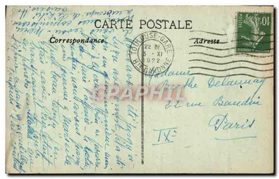 Aix-en-Provence — Portal Katedry — Édit. F. Bouitière, Café-Tabacs — Rewers