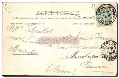 Arles — Portal św. Trofimego, widok z profilu — Foto Douzon, okulista, Arles-sur-Rhône — Rewers