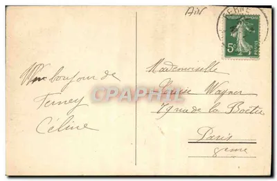 Ferney-Voltaire e o Jura — vista panorâmica — Charnaux Frères & Co., Genebra, n° 5623 — Verso