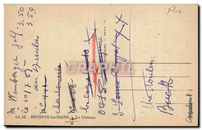 Divonne-les-Bains — O Castelo — LL.12 — Verso