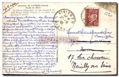 Observatorio del Haut de Retz — Bosque de Retz — Coll. Riquet — Reverso