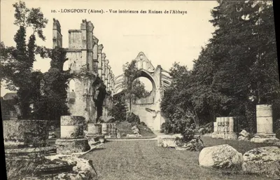 Longpont (Aisne) — Vista interna das Ruínas da Abadia — Odélet, editor. Longpont (Aisne)