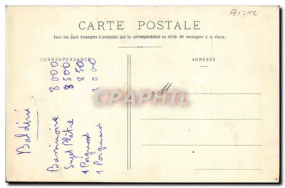 Soissons - Porta de St-Médard — Instituto Saint-Médard — editor A.B.&C. Nancy — Verso