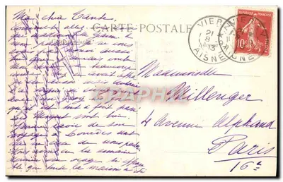Soissons — Święty Jan Winny po bombardowaniu z 1870 roku — G. Nougar de l'édit Soissons, n°199 — Rewers