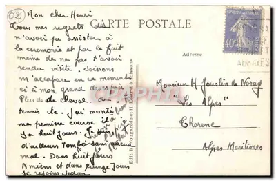Soissons — Facha de la Catedral — Ed. B. Nougardé et H. Lestral — Reverso