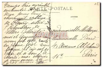 Villers-Cotterêts (Aisne) — El Castillo de Francisco I — La Plaza de Honor — Imp. Lécuyer — Reverso