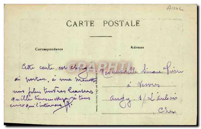 Château-Thierry — Place du Marché, Hôtel de Ville e Nouveau Théâtre — editor desconhecido, n° 18 — Verso