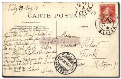Vichy — Widok na Szpital Kliniczny — Wydawca nieznany, n° 2479 — Rewers