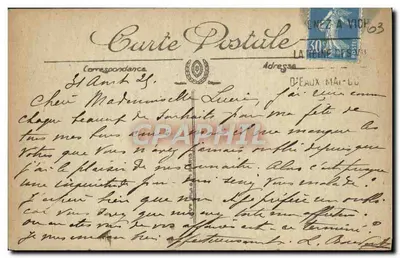 Vichy — Vista sobre o Allier — Editor L. L. — Verso
