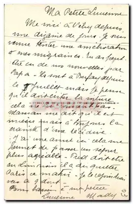 Vichy - Parque dos Célestins e pista da Orangerie — editor APC, n° 46 — Verso