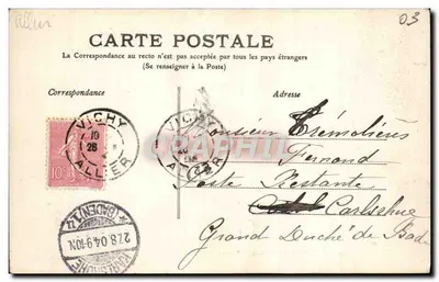 Vichy — Avenida da Terrasse do Casino — editor CVC n°21 — Verso