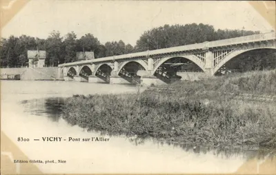 Vichy — Pont sobre o Allier — Edição Gilelta, fot. Nice