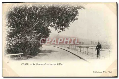 Vichy — O Novo Parque, vista sobre o Allier — Collections ND. Phot.