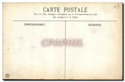 Vichy — Ratusz z fontanną — G.D. — Rewers