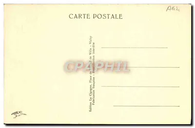 Vichy — Nos grandes parques — um lindo canto no lago dos cisnes — Verso