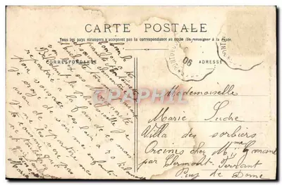 Voussac - Château des Magnoux — éditeur imprimeur non visible, n° de série non lisible — Reverso