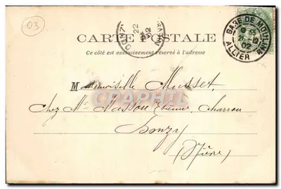 Moulins — Wieża (dawny zamek duchów Bourbons) — Louis-Adolphe Galkausson, nr 1047 — Rewers
