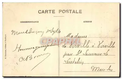 Louis COULON — Mouleur aux Usines St-Jacques à Montluçon — éditeur Chaumaut, n°7 — Verso