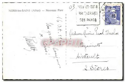 Néris-les-Bains — Nowy Park — most i krajobraz — Cim — Rewers