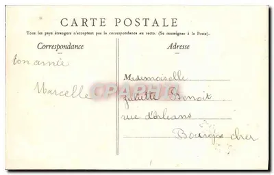 Vichy — Hospital Civil — Vista geral — Edição das Galerias Parisiennes — Verso