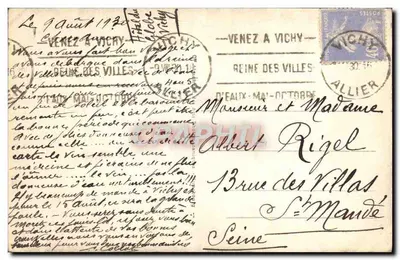 Vichy - A água doce — n° 177 — editor não visível — Verso