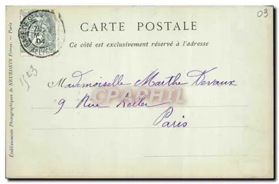 Vichy — O Parque e o Casino — Editor ND Phot, n°25 — Verso