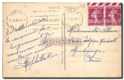 Vichy - Kasyno widziane z boku — Wydawnictwo Idéal, nr 314 — Rewers
