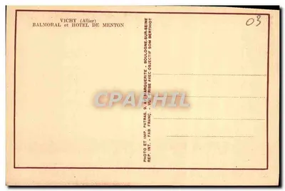 Hôtel de Menton — Vichy (Allier) — Patras — Rewers