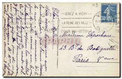 Vichy - W Nowych Parkach — wydawca nieznany, nr 129 — Rewers