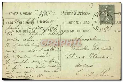 Intermitentna źródło w Vichy-Bellerive — wydawca Idéal, nr 556 — Rewers