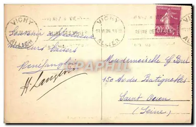 Vichy - Fonte do Hospital — editor RB, n° 36 — Verso