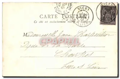 Casa da Sra. de Sévigné — Vichy — B.F. Paris — Verso