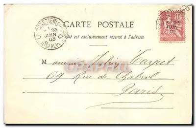 Monétier-les-Bains (1493 m) i jego lodowce — wydawca Jean-Pou-Chauvard, seria 31 — Rewers