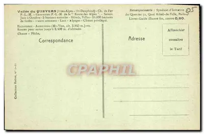 Aigouilles — La Valle y las Gorges del Queyras — (Ht.-Dauphiné) — Reverso