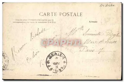 Vals-les-Bains — Vale da Volane — ELD, n° 2315 — Verso