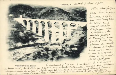Vue do Ponte de Duzon — Tournon — editor desconhecido, número de série não visível