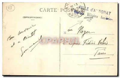 Góry Thorrenc — W pobliżu Annonay — Nieznany wydawca, nr 10 — Rewers