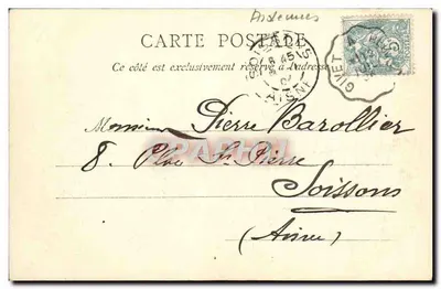 Vale do Meuse — Château-Regnault — O Ermitório — J. Winling, Charleville — Verso