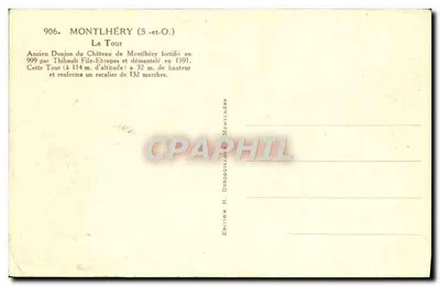 Montlhéry — Wieża — Wydawnictwo H. Desgouillons — Rewers