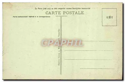 Versalles - Las Grandes Eaux en el Bacin de Neptuno — Edición Cossé, Versalles — Reverso