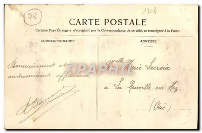 Versailles — Szkoła Wojskowa Artylerii i Inżynierii — wydawca nieznany, nr 140 — Rewers