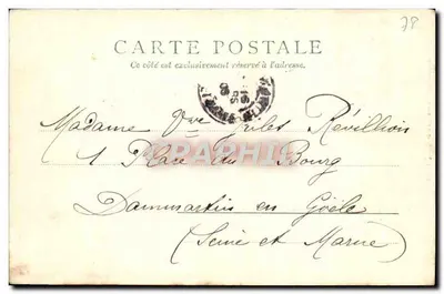 Castelo, Grande Fachada — St. Germain-en-Laye — Knapall frères editores, Paris, n° 10258 — Verso